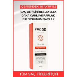 PYCOS 10 Aktifli Yıpranmış Ve Dökülen Saçlara Özel Onarıcı - Güçlendirici Saç Bakım Serumu 50ml