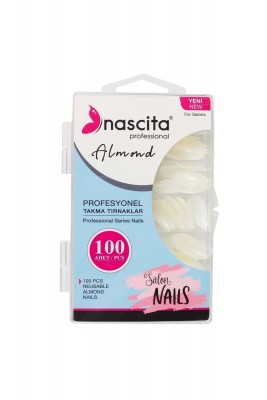 Nascita 100'lü Kutulu Almond Takma Tırnak - 166 Nascita 100'lü Kutulu Almond Takma Tırnak - 166