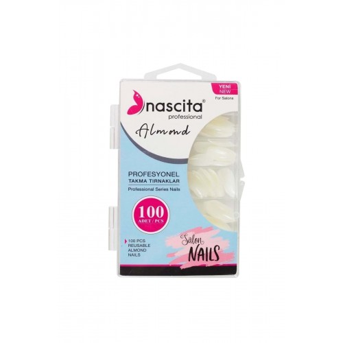 Nascita 100lü Kutulu Almond Takma Tırnak - 166