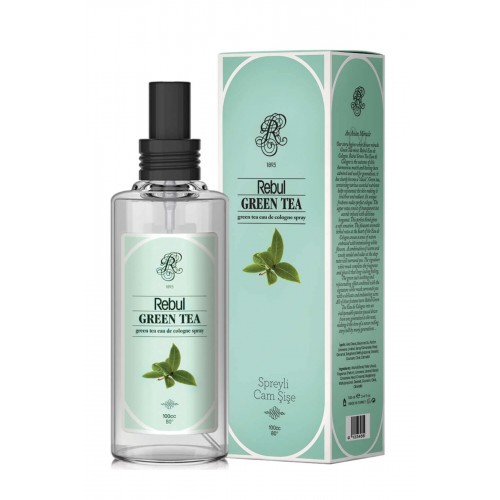 Rebul 100 ml Green Tea Spreyli Cam Şişe Kolonya