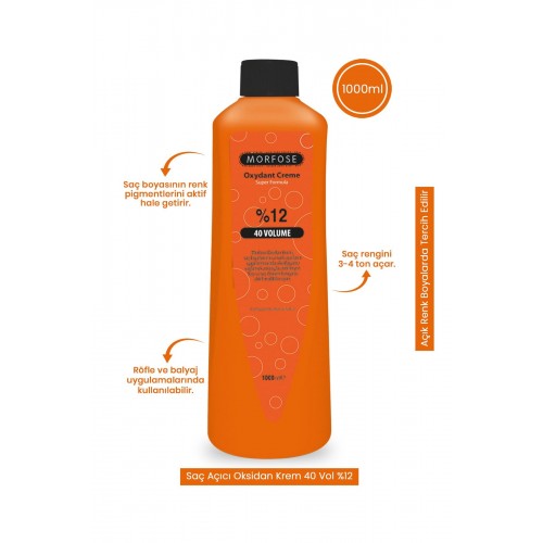 Morfose %12 40 Volume Oksidan 1000ml