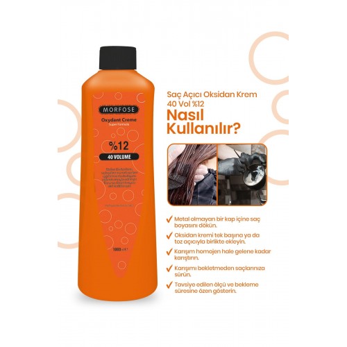 Morfose %12 40 Volume Oksidan 1000ml