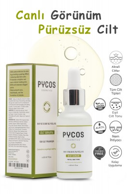 PYCOS COSMETICS Aha %10 Bha %2 Peeling Canlandırıcı, Cilt Tonu Eşitleyici, Leke Karşıtı, Cilt Bakım Serumu 30ml PYCOS COSMETICS Aha %10 Bha %2 Peeling Canlandırıcı, Cilt Tonu Eşitleyici, Leke Karşıtı, Cilt Bakım Serumu 30ml