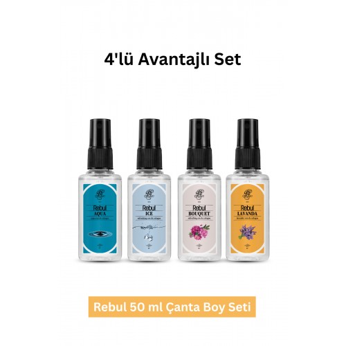 Rebul Aqua+Bouquet+Ice+lavanda Kolonya 50 Ml 4 adet
