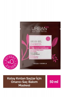 Urban Care Argan Yağı&keratin Kolay Kırılan Saçlar Besleyici Duş Öncesi Saç Bakım Maskesi-vegan-50ml Urban Care Argan Yağı&keratin Kolay Kırılan Saçlar Besleyici Duş Öncesi Saç Bakım Maskesi-vegan-50ml