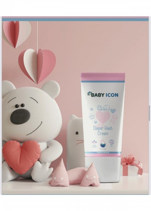 Baby İcon Pişik Önleyici Ve Onarıcı Krem -75 ml Doğal, Vegan