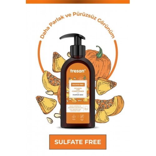 Tresan Bal Kabağı Çekirdeği Onarıcı Sülfatsız Bakım Saç Kremi 300 ml