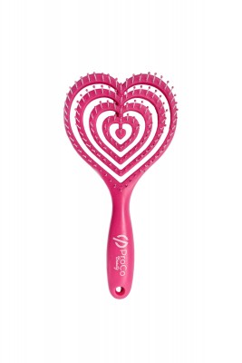 PROCO Beauty Love Saç Fırçası - Üç Boyutlu 3D Esnek Kalp Saç Fırçası