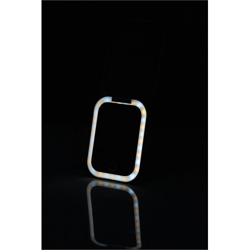 PROCO Beauty Pro Dokunmatik LED Işıklı Katlanabilen Makyaj Aynası-Şarj Edilebilir Uzun Kullanım Ömrü