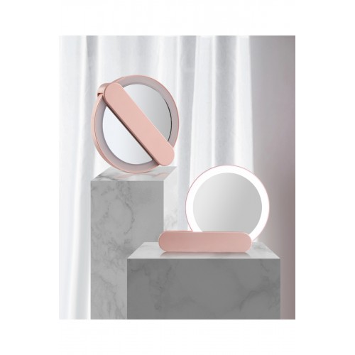 PROCO Beauty Pro LED Işıklı Saplı Makyaj Aynası - Şarj Edilebilir Uzun Ömürlü Kullanım