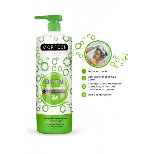 Morfose Biotin Içeren Saç Şampuanı 1000 ml Morfose Biotin Içeren Saç Şampuanı 1000 ml