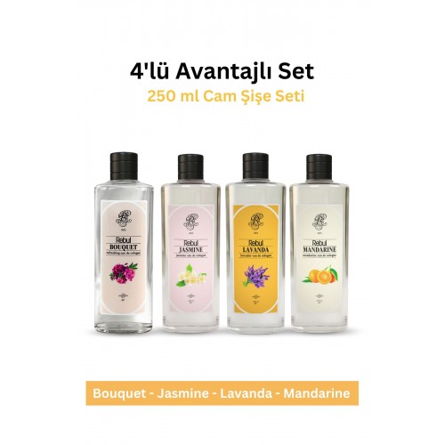 Rebul Bouquet 250 ml Mandalına 250 ml Jasmıne 250 ml Lavanta 250 ml
