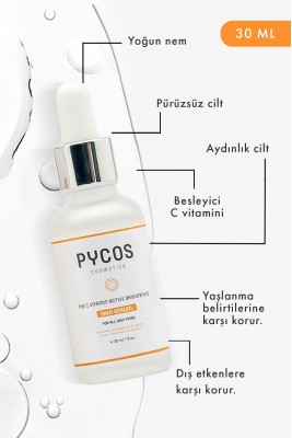 C Vitaminli, Aydınlatıcı, Ton Eşitleyici, Parlaklık Veren Cilt Bakım Serumu 30 ml C Vitaminli, Aydınlatıcı, Ton Eşitleyici, Parlaklık Veren Cilt Bakım Serumu 30 ml