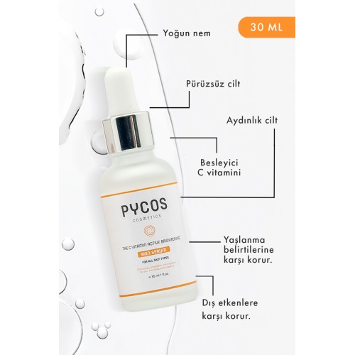 C Vitaminli, Aydınlatıcı, Ton Eşitleyici, Parlaklık Veren Cilt Bakım Serumu 30 ml C Vitaminli, Aydınlatıcı, Ton Eşitleyici, Parlaklık Veren Cilt Bakım Serumu 30 ml