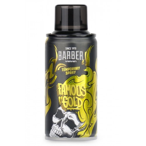 Barber Marmara Geçici Renkli Saç Spreyi Altın 150 ml
