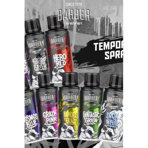 Barber Marmara Geçici Renkli Saç Spreyi Altın 150 ml