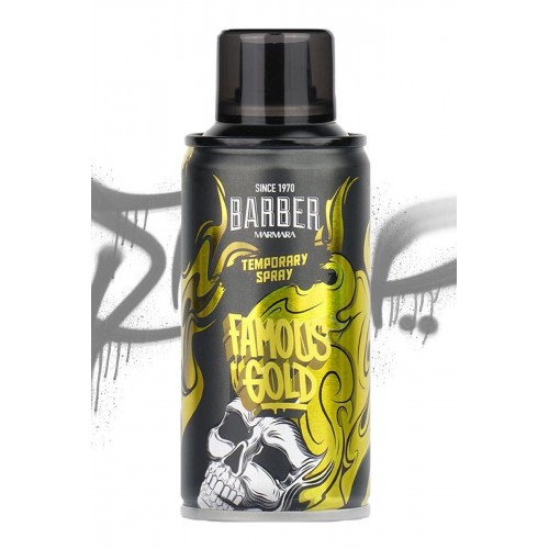 Barber Marmara Geçici Renkli Saç Spreyi Altın 150 ml