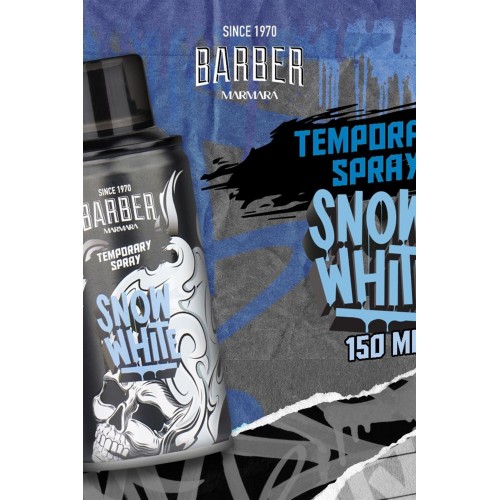 Barber Marmara Geçici Renkli Saç Spreyi Beyaz 150 ml