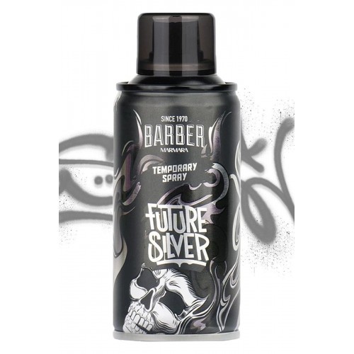 Barber Marmara Geçici Renkli Saç Spreyi Gümüş 150 ml