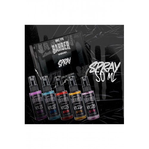 Barber Marmara Graffiti Seri 5'li Edc Seyahat Boy Kolonya