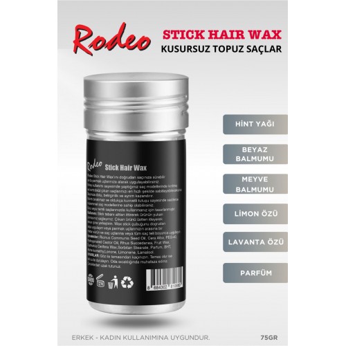 Hair Stick Wax 75 Gr , Saç sabitleyici ve Şekillendirici