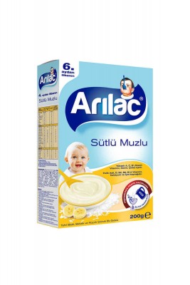 ARI Lac Instant Ek Gıda Sütlü Muzlu 200 gr ARI Lac Instant Ek Gıda Sütlü Muzlu 200 gr