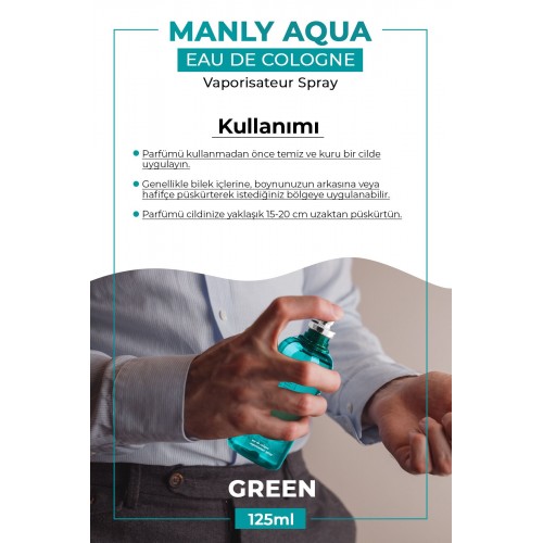 Morfose Manly Eau De Cologne Men Aqua 125 ml