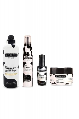 Morfose Milk Therapy 4'lü Bakım Seti(şampuan-köpük-serum-maske) Morfose Milk Therapy 4'lü Bakım Seti(şampuan-köpük-serum-maske)