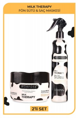Morfose Milk Therapy Çift Fazlı Fön Sütü 400 ml Milk Therapy Maske 500 ml Morfose Milk Therapy Çift Fazlı Fön Sütü 400 ml Milk Therapy Maske 500 ml