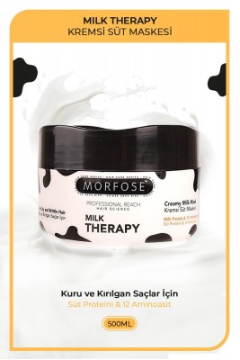 Morfose Milk Therapy Saç Bakım Kremi 500 ml - Besleyici, Koruyucu Etki Morfose Milk Therapy Saç Bakım Kremi 500 ml - Besleyici, Koruyucu Etki