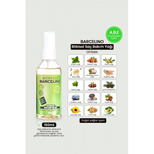 Morfose Barcelino Saç Bakım Yağı 150 ml