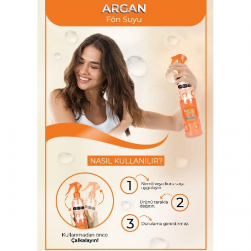 Morfose Çift Fazlı Argan Turuncu Fön Suyu 400 Ml