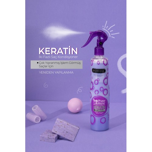 Morfose Çift Fazlı Keratinli Fön Suyu 400 ml
