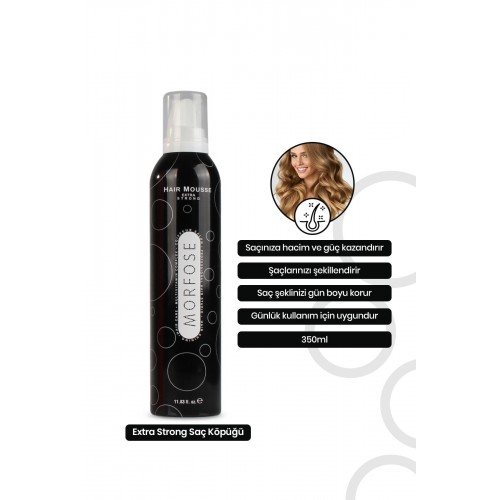 Morfose Köpük Extra Strong 350 ml (SİYAH)