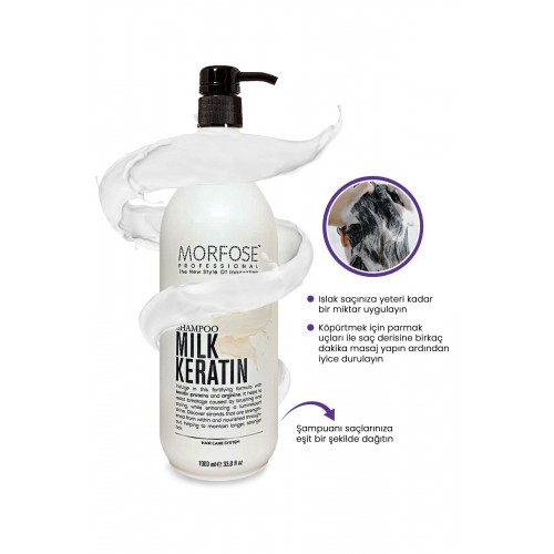 Morfose Milk Keratin Şampuan 1000 Ml