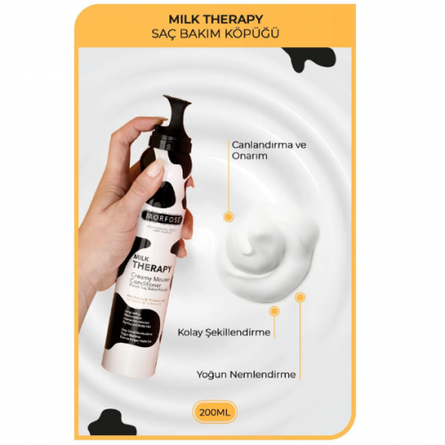 MORFOSE MILK THERAPY KREMSİ SAÇ BAKIM KÖPÜĞÜ 200ML