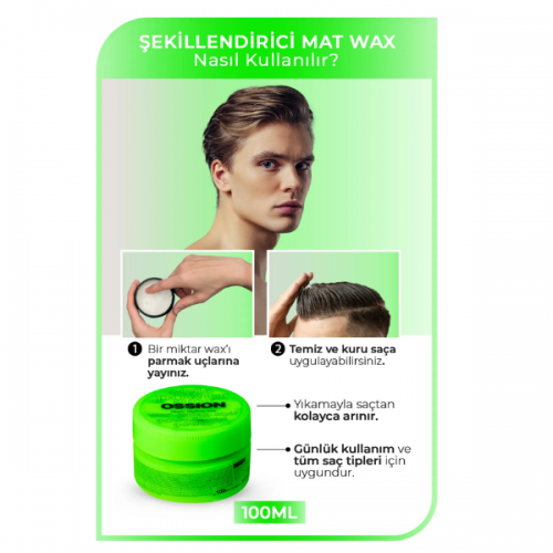 Morfose Ossion Mat Saç Şekillendirici Wax 100 ml