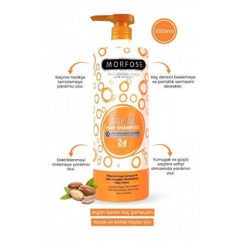 Morfose Shampoo Argan 1000 ml Morfose Shampoo Argan 1000 ml