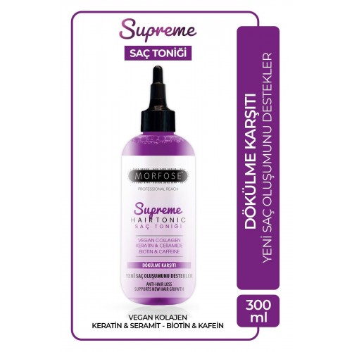 Morfose Supreme Vegan Kolajen İçeren Saç Toniği 300 ml - , Dökülme Karşıtı