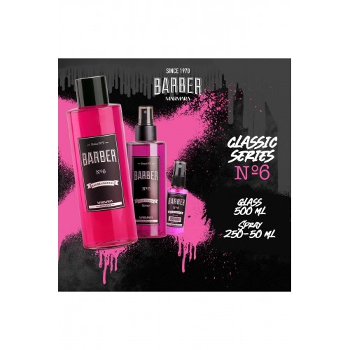 Barber Marmara No.6 Edc Kolonya Cam Şişe 500 ml