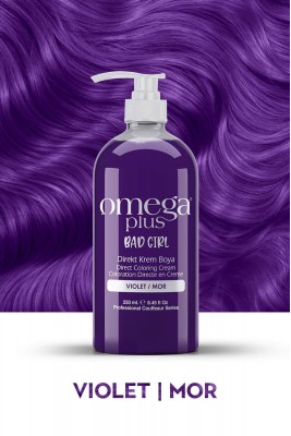 Omega Plus Bad Girl MOR Amonyaksız, Geçici, Su Bazlı, Renkli Saç Boyası 250ML 