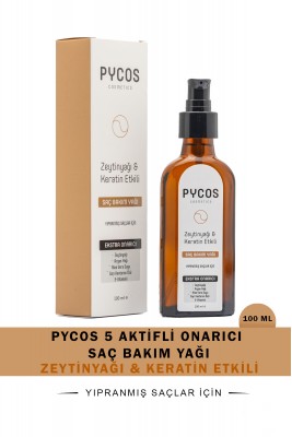 PYCOS COSMETICS Zeytinyağı-Keratin-Argan Yağı Etkenli Besleyici ve Onarıcı Saç Bakım Kompleksi 100 ML PYCOS COSMETICS Zeytinyağı-Keratin-Argan Yağı Etkenli Besleyici ve Onarıcı Saç Bakım Kompleksi 100 ML