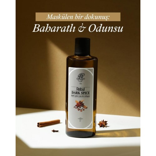 Rebul Dark Spice EDC Kolonya 250 ml Cam Şişe