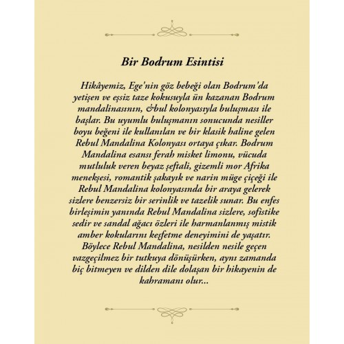 Rebul Mandarine EDC Kolonya 50 ml Pet Şişe