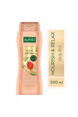KOMİLİ Rich Aroma Nourish&Relax Duş Jeli - İncir Çekirdeği&Zeytinyağı - Kalıcı Parfüm Etkili-500 ML KOMİLİ Rich Aroma Nourish&Relax Duş Jeli - İncir Çekirdeği&Zeytinyağı - Kalıcı Parfüm Etkili-500 ML
