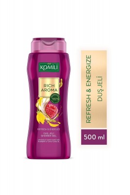 KOMİLİ Rich Aroma Refresh&Energize Duş Jeli - Ahududu&Ylang Ylang - Kalıcı Parfüm Etkili - 500 ML KOMİLİ Rich Aroma Refresh&Energize Duş Jeli - Ahududu&Ylang Ylang - Kalıcı Parfüm Etkili - 500 ML