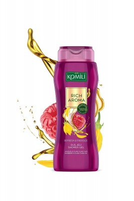 KOMİLİ Rich Aroma Refresh&Energize Duş Jeli - Ahududu&Ylang Ylang - Kalıcı Parfüm Etkili - 500 ML KOMİLİ Rich Aroma Refresh&Energize Duş Jeli - Ahududu&Ylang Ylang - Kalıcı Parfüm Etkili - 500 ML