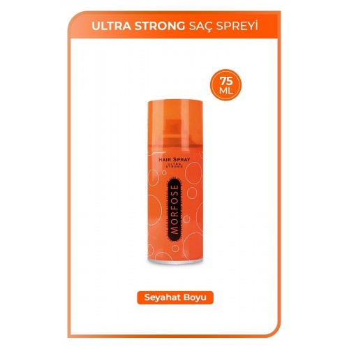 MORFOSE Saç Spreyi Ultra Strong 75 ml - Ultra Güçlü Dış Etkenlere Karşı Kalıcı Tutuş