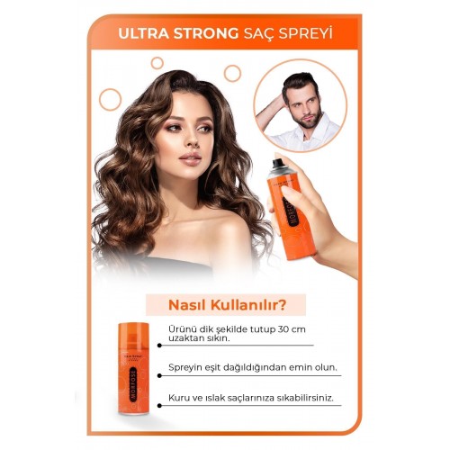 MORFOSE Saç Spreyi Ultra Strong 75 ml - Ultra Güçlü Dış Etkenlere Karşı Kalıcı Tutuş