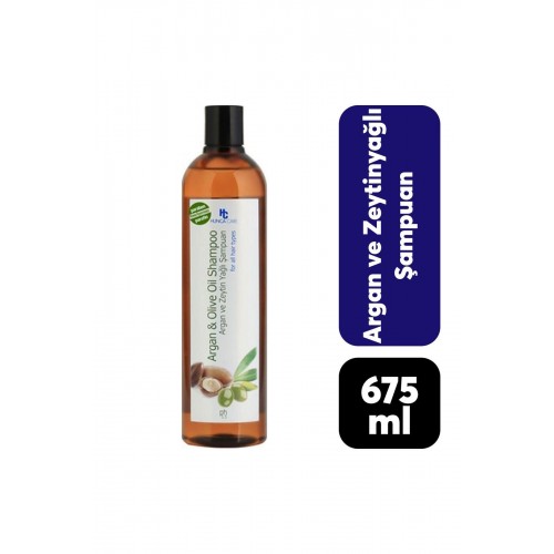 Hunca Şampuan 675 ml Argan Ve Zeytinyağ